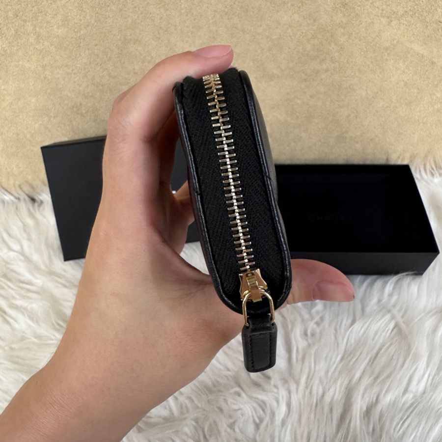 Chanel 19系列拉鏈零錢包 晶片款 閑置品-4