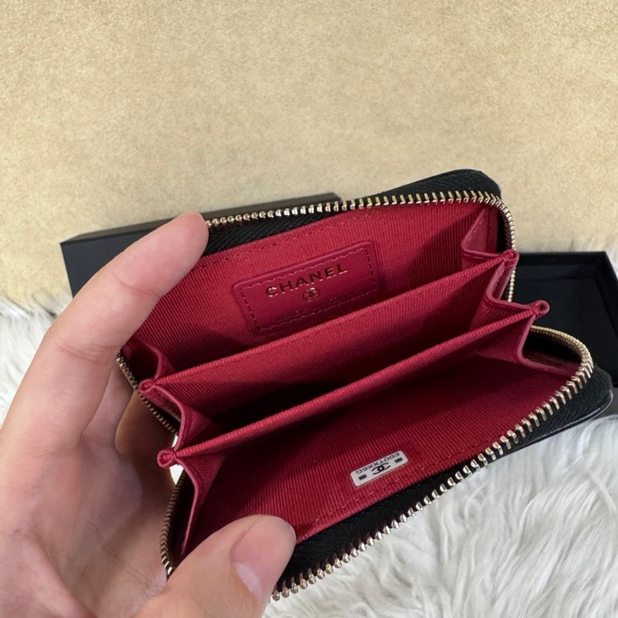 Chanel 19系列拉鏈零錢包 晶片款 閑置品-7