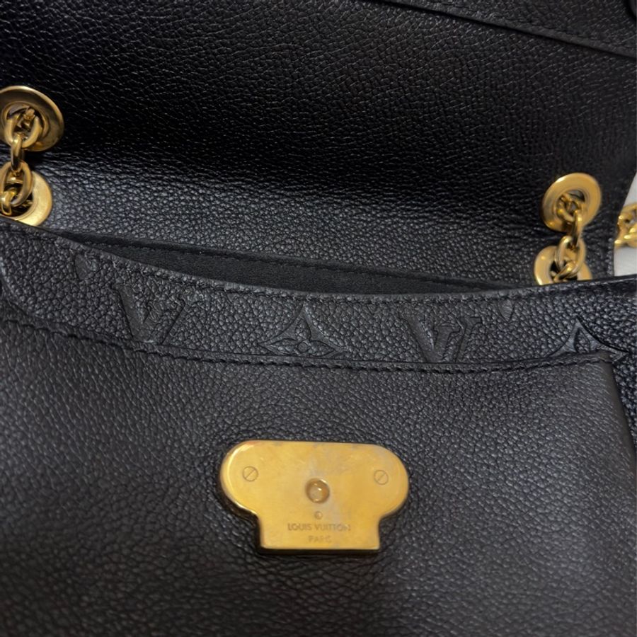 LV Vavin BB黑色壓紋牛皮鏈條包-13