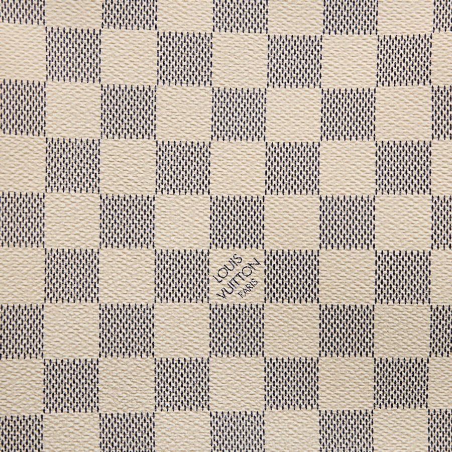 二手Lv 白棋盤格天心包-5