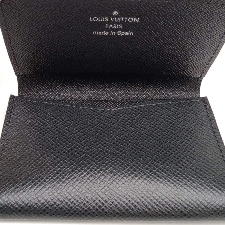 LOUIS VUITTON 黑色牛皮2010牛皮卡包-4
