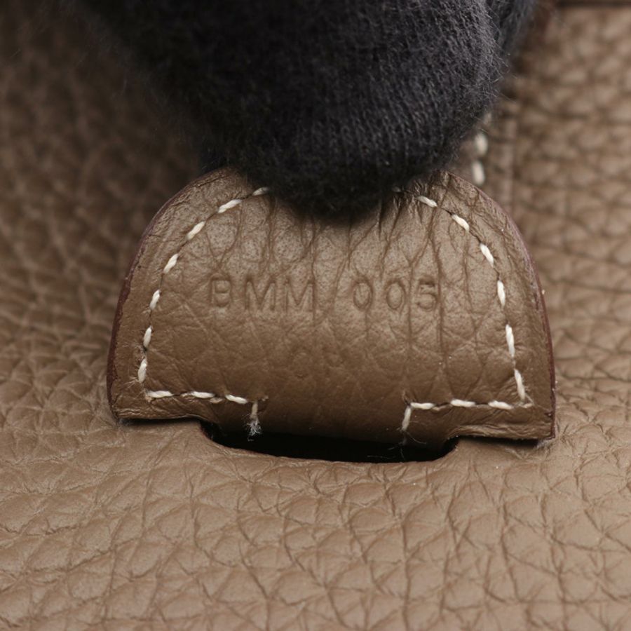 愛馬仕 Evelyne 3 PM 單肩斜背包 B Taurillon Clemence Etoupe 二手 SHW-4