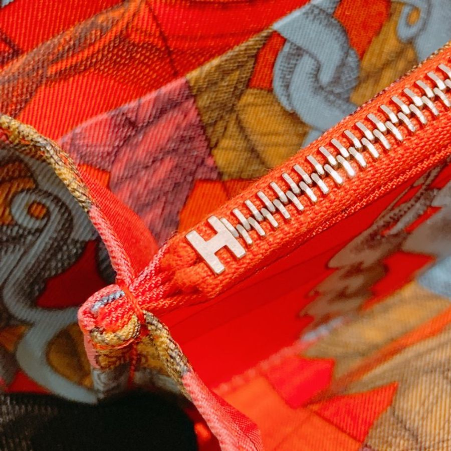 TW4842	Hermes 愛馬仕單色拉鍊長銀包 Silk In Long Wallet Rose Azalee Epsom-16