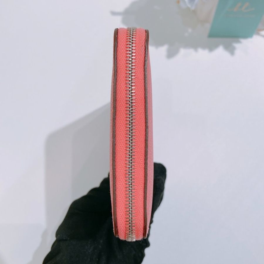 TW4842	Hermes 愛馬仕單色拉鍊長銀包 Silk In Long Wallet Rose Azalee Epsom-29