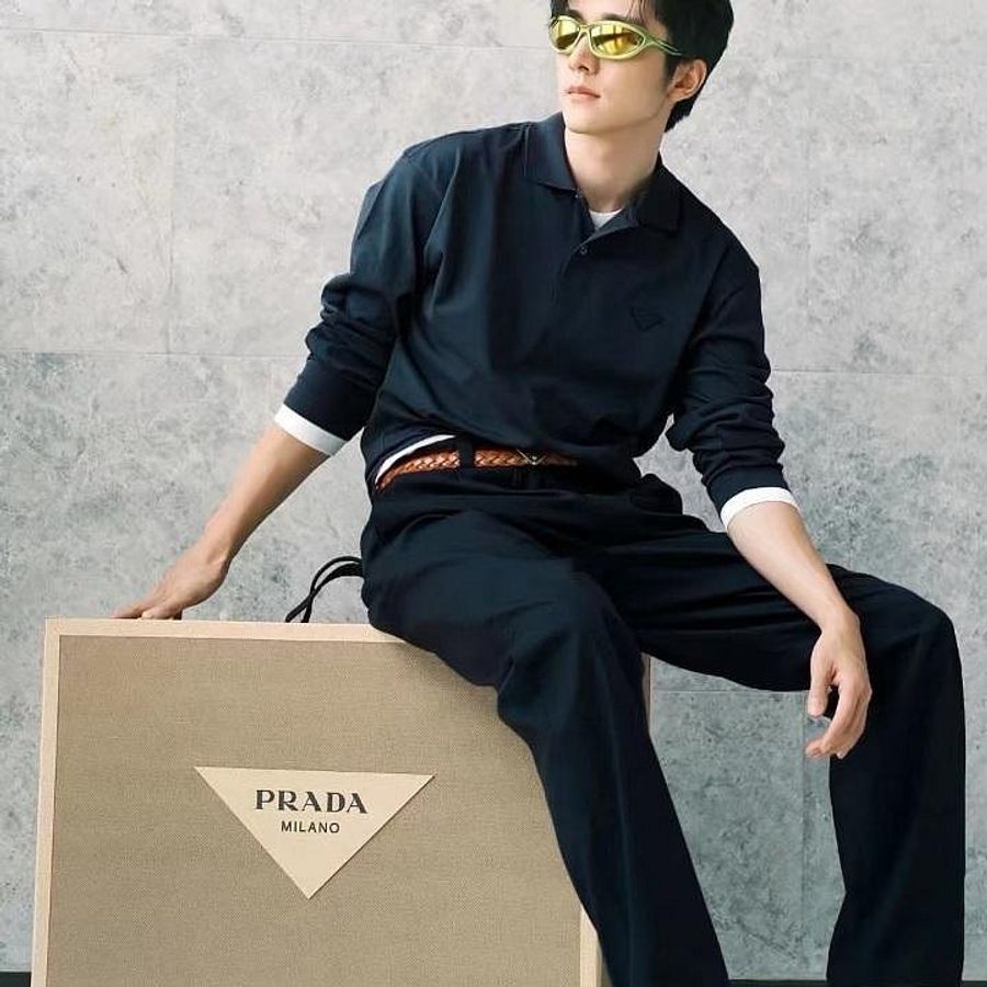 💎Han's house精品服飾💎PRADA 三角鐵牌 編織 羊皮 皮帶 寬2.5 義大利製 現貨 原價25000-5