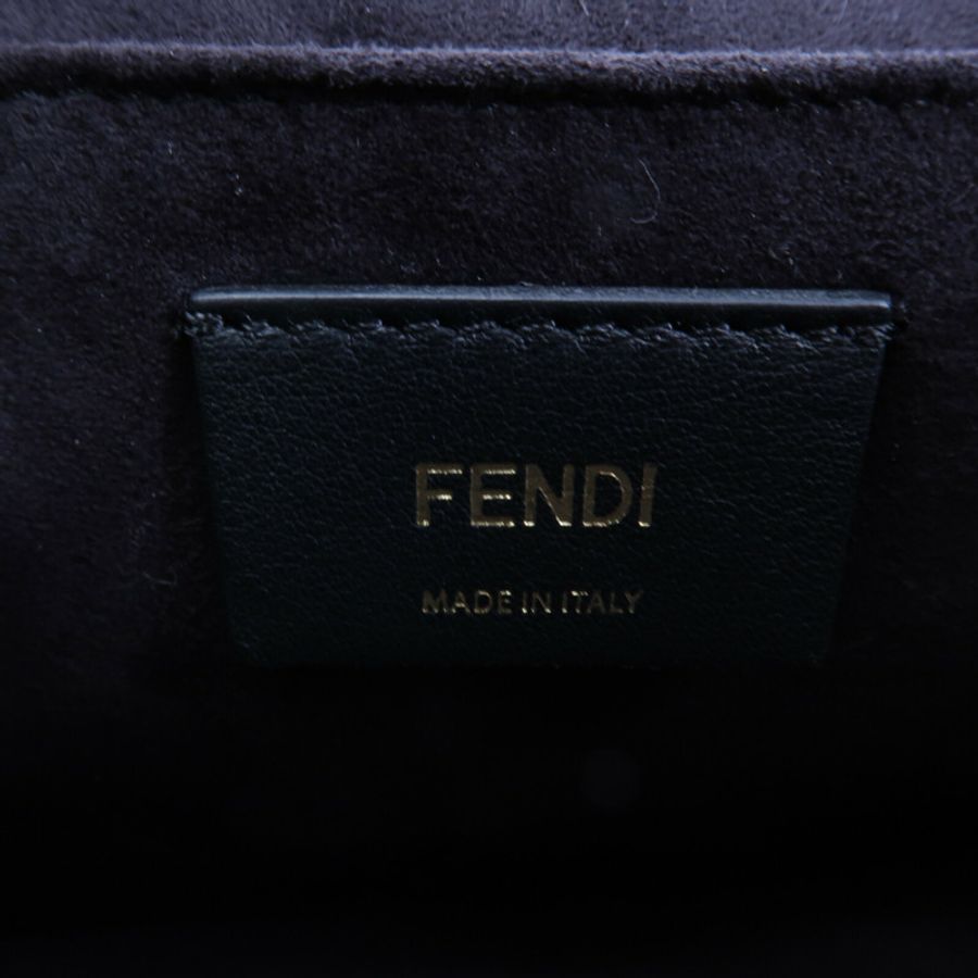 FENDI 牛皮皮革Kan I鏈帶肩背袋-5