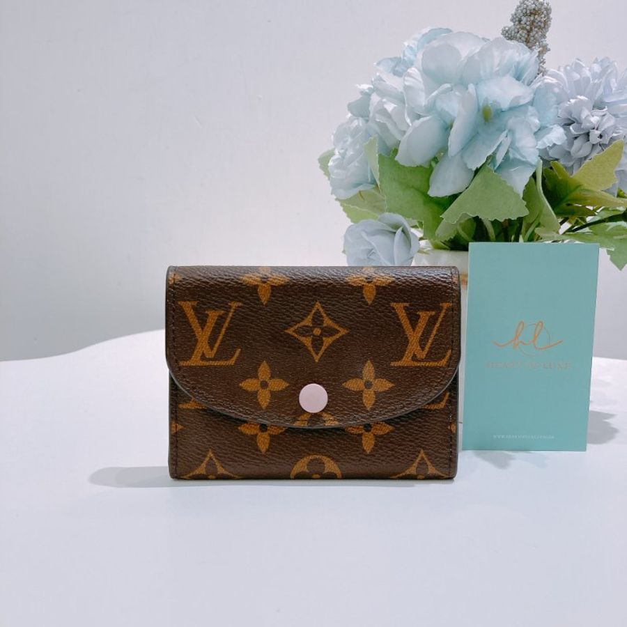 TW4848	Louis Vuitton 路易威登經典花紋零錢包 Rosalie Coin Purse Monogram Canvas Pink-0