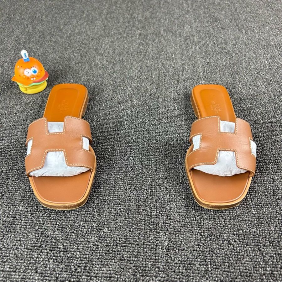Hermes愛馬仕金剛色H拖鞋 尺碼：35 🧡-1