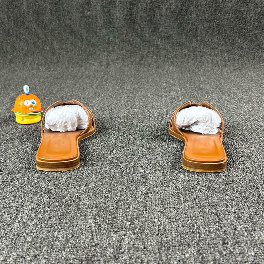 Hermes愛馬仕金剛色H拖鞋 尺碼：35 🧡-4