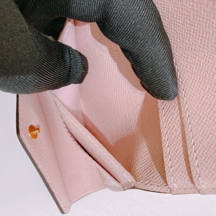 TW4849	Louis Vuitton 路易威登經典花紋銀包 Zoe Short Wallet Monogram Canvas Pink-10