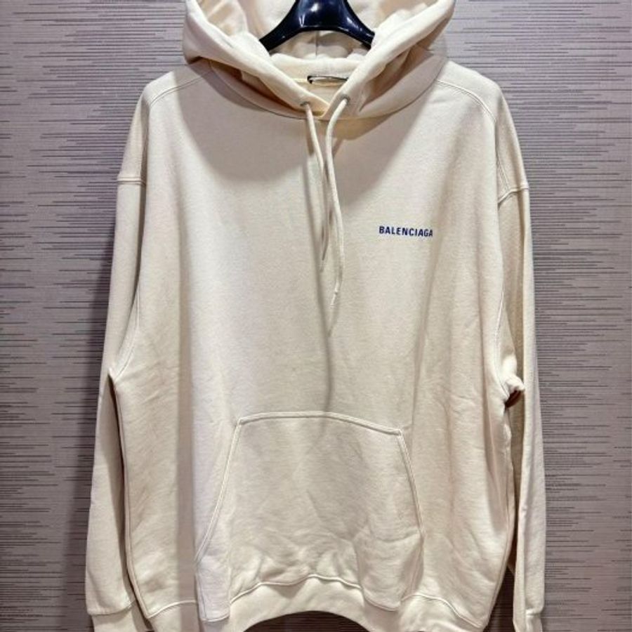 💎Han's house精品服飾💎Balenciaga 巴黎世家 LOGO 帽T 寬版 男女共穿 葡萄牙製 現貨 L  原價29800-1