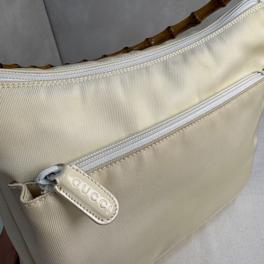 【赫蒂國際精品】 Gucci 米白竹節手提肩背包vintage 二手 中古-18