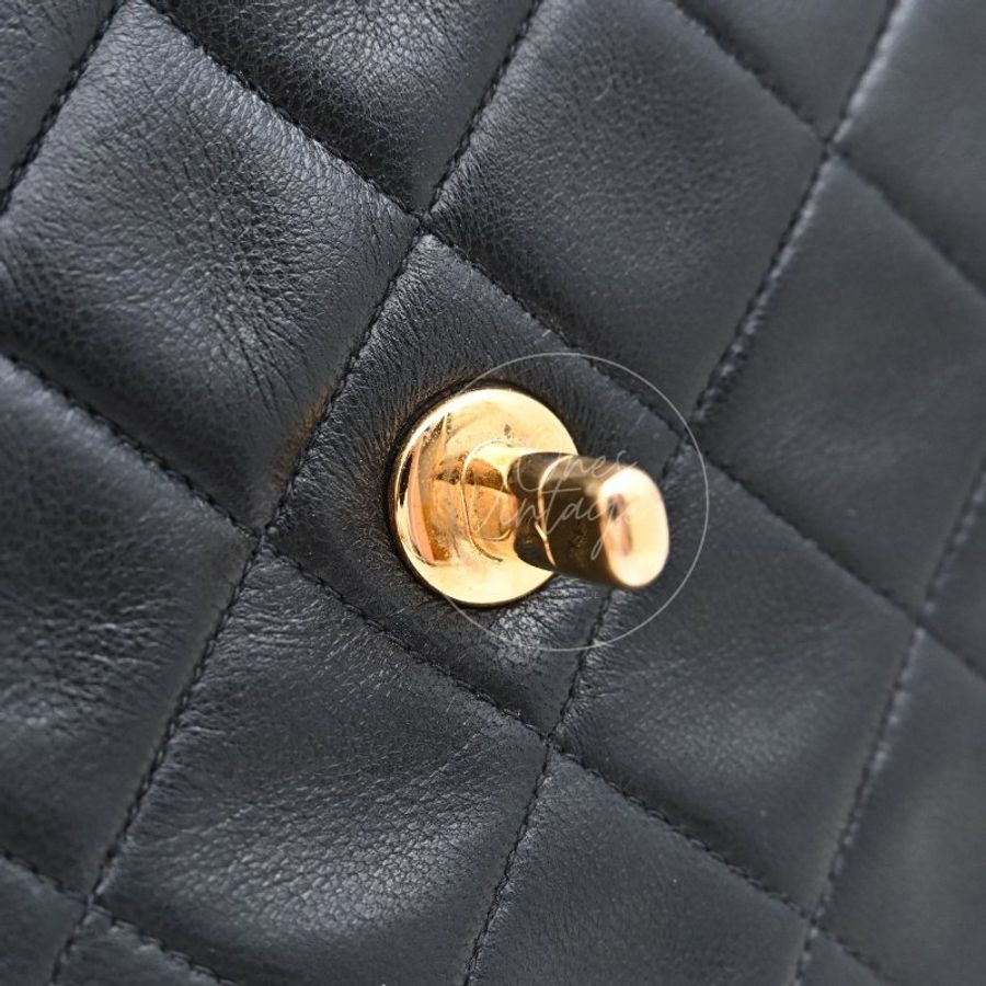 中古 香奈兒 Chanel 黑色小羊皮Black Lambskin Bijoux 鏈條翻蓋包 Chain Flap Bag-28