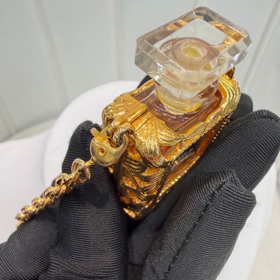 CHANEL COCO EAU DE PARFUM 黃金香水項鏈 XC516-12