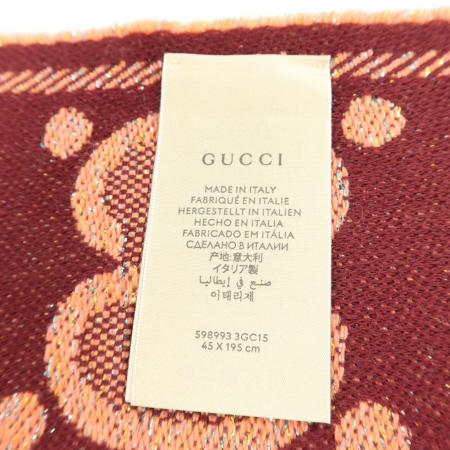 GUCCI 羊毛/金属化繊維Scarf頸巾-6