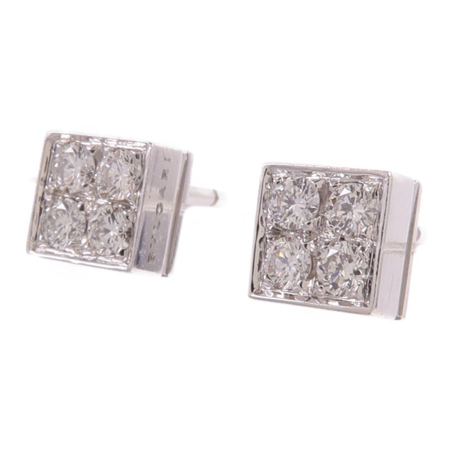 BVLGARI 18K白金Diamond Earrings鑽石耳環-1