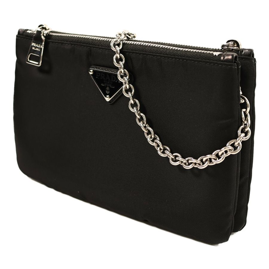 PRADA 尼龍Tessuto Pocket鏈帶肩背袋-1