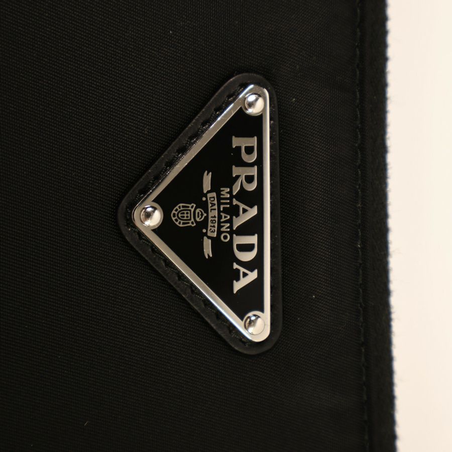 PRADA 尼龍Tessuto Pocket鏈帶肩背袋-7