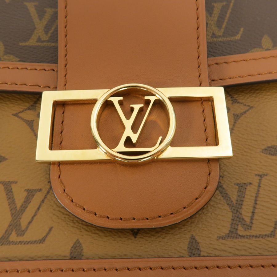 LOUIS VUITTON Monogram/Monogram Reverse Dauphine MM手挽肩背兩用袋-8