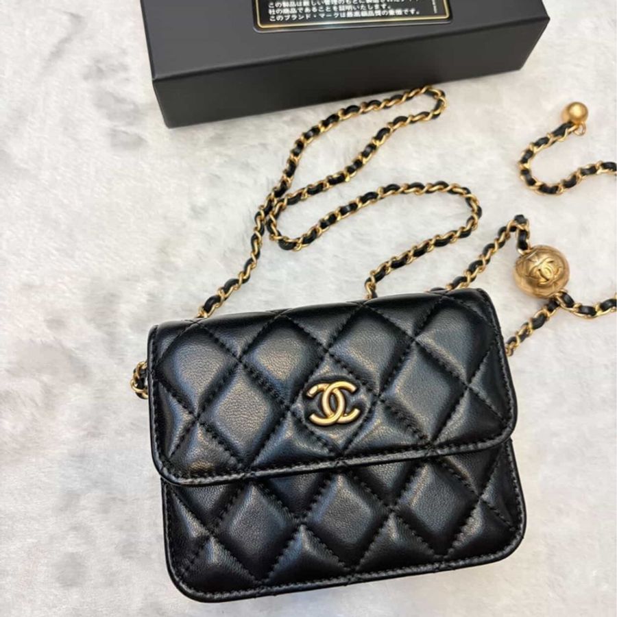 Chanel mini Woc金球 黑金-0