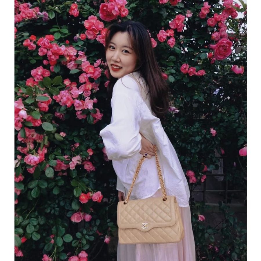 ️CHANEL 巴黎限定奶茶色 鴛鴦扣CF肩背斜背包 26.5*17*7 98新配件塵袋-2