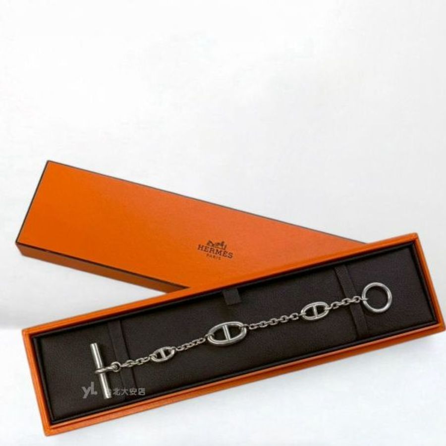 A13145-HERMES Farandole豬鼻純銀手鍊H104567B00LG-4