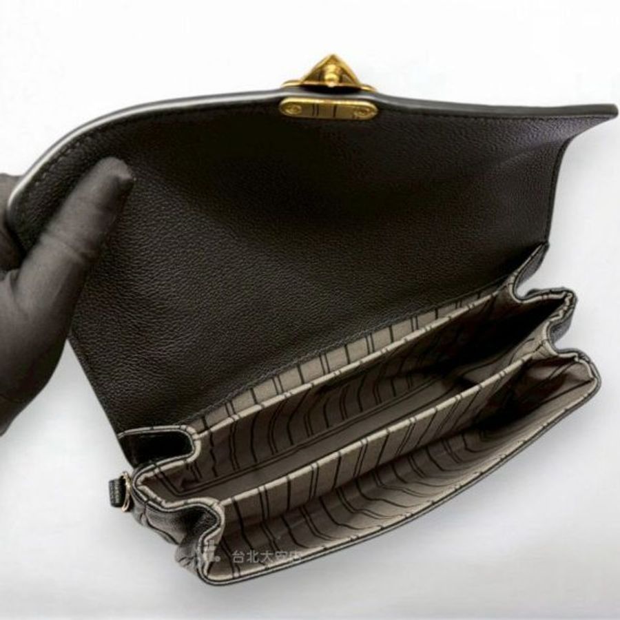 A13142-LV Pochette Metis 黑色牛皮壓紋郵差包M41487-5