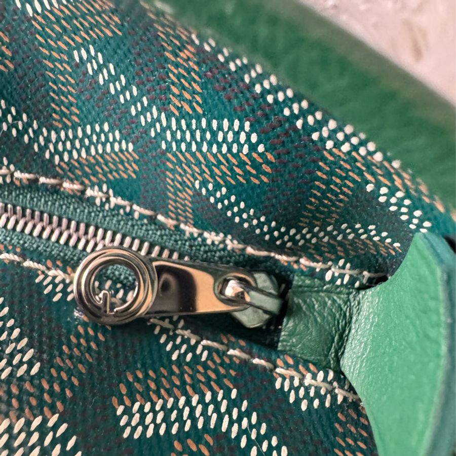 GOYARD- pm 綠荖花拉鍊托特包-3