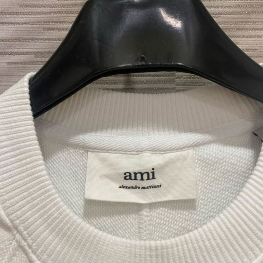 💎Han's house精品服飾💎 AMI PARIS 愛心 刺繡 衛衣 大學T 葡萄牙製 男女共穿 現貨 女 XXS-5