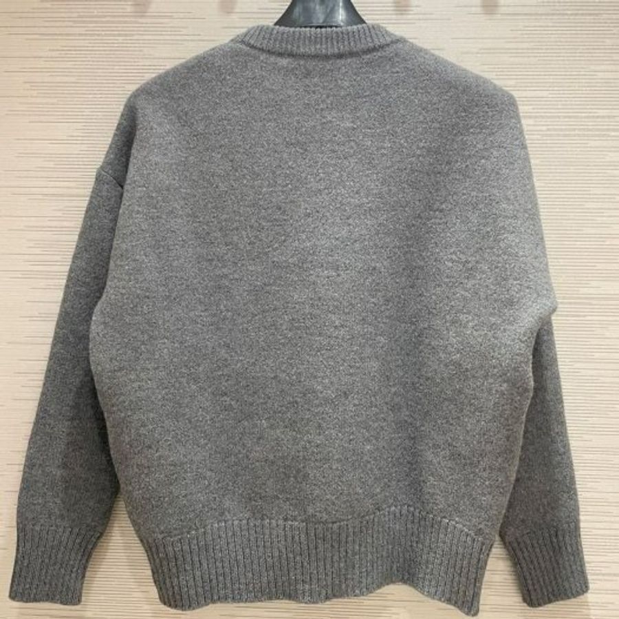 💎Han's house精品服飾💎AMI PARIS 愛心 刺繡 美利奴羊毛 毛衣 葡萄牙製 男女共穿 可手水洗 現貨 XS/S-1