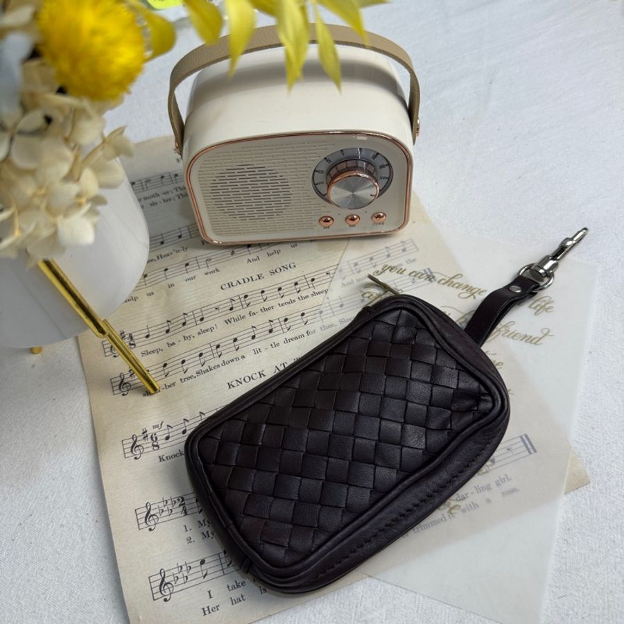 【赫蒂國際精品】 Bottega Veneta 經典皮革編織隨身包 vintage 二手 中古-0