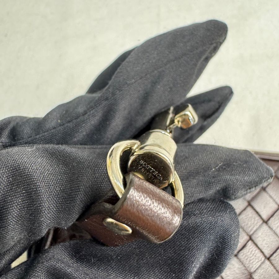 【赫蒂國際精品】 Bottega Veneta 經典皮革編織隨身包 vintage 二手 中古-9