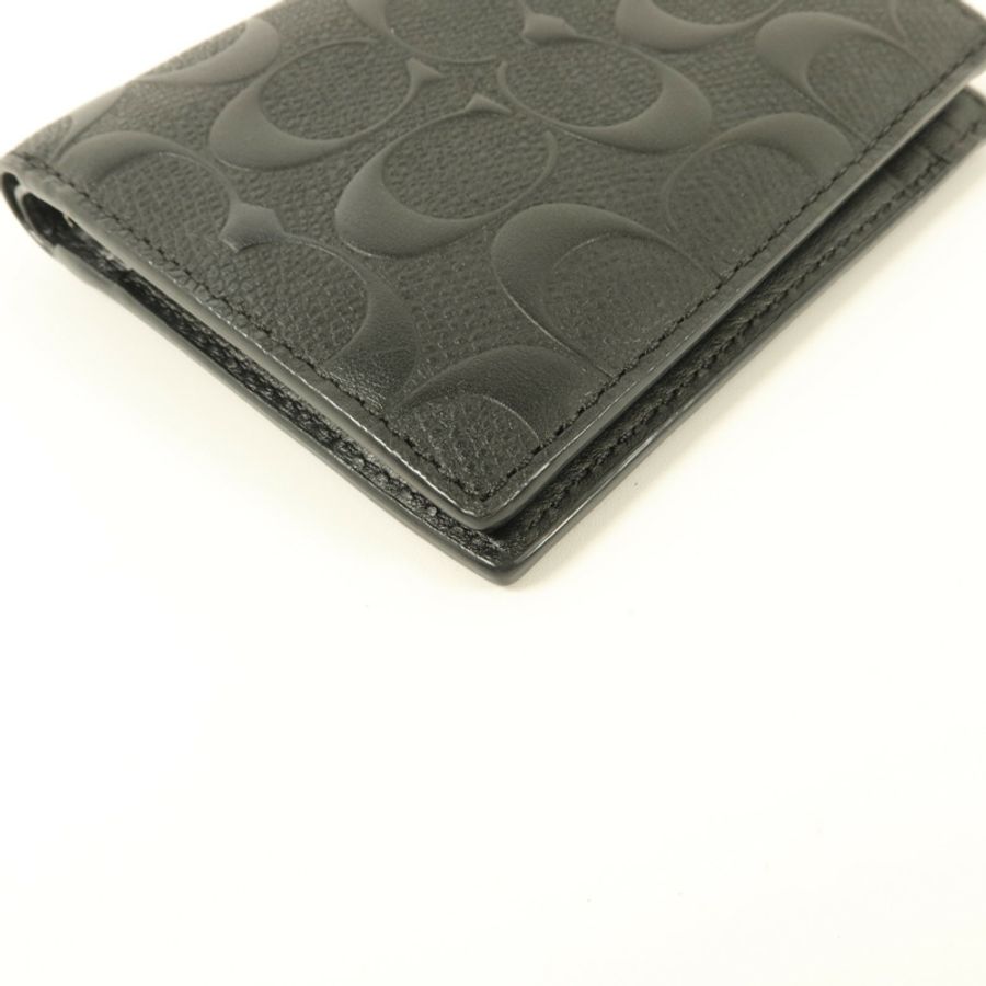 COACH 牛皮皮革Slim Coin Wallet錢包-8