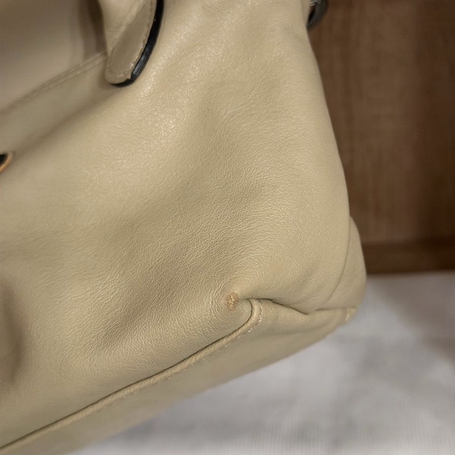 Longchamp Le Pliage Xtra Mini 羊皮迷你包｜奶油白 真皮 手提斜背包 小羊皮 絕版尺寸 絕版材質-5