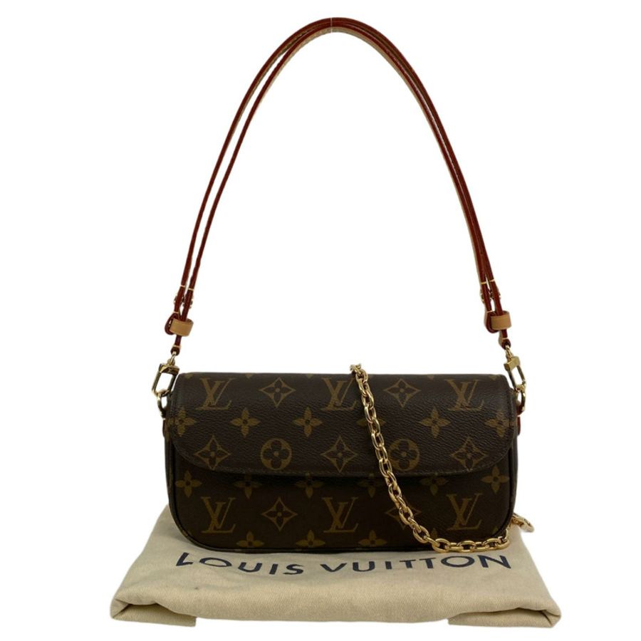 △ LOUIS VUITTON 路易·威登 Brown Coated Canvas Monogram Ivy Chain Wallet 啡色塗層帆布經典花紋鏈條銀包 M81911-267010671-0