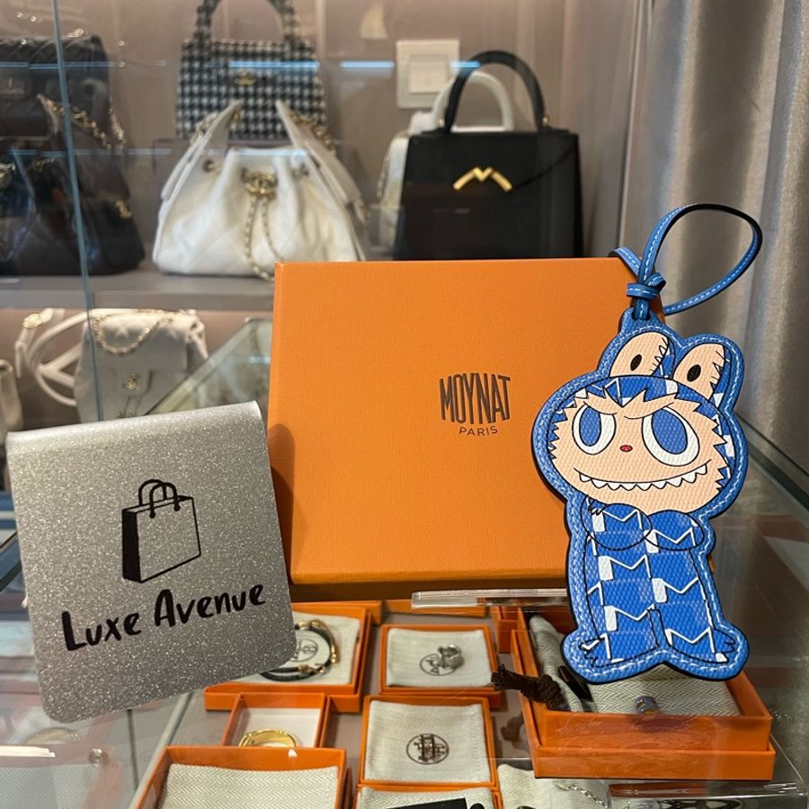 Moynat x Kasing Lung The Monsters Labubu Bag Charm Blue-0