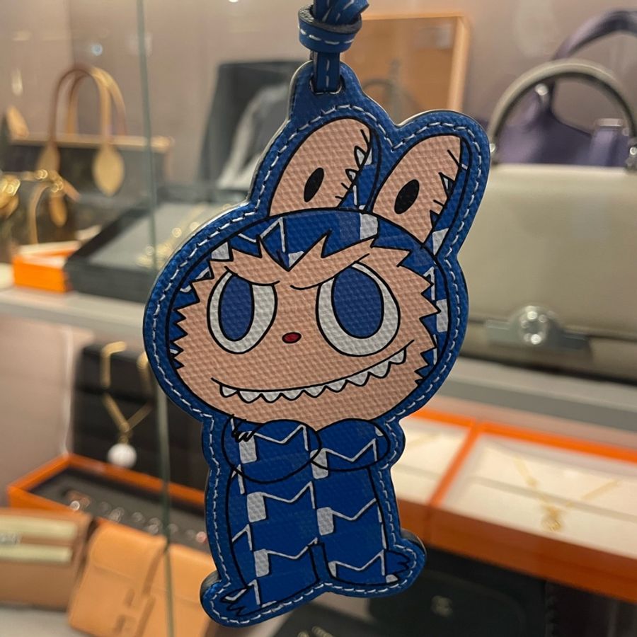 Moynat x Kasing Lung The Monsters Labubu Bag Charm Blue-1