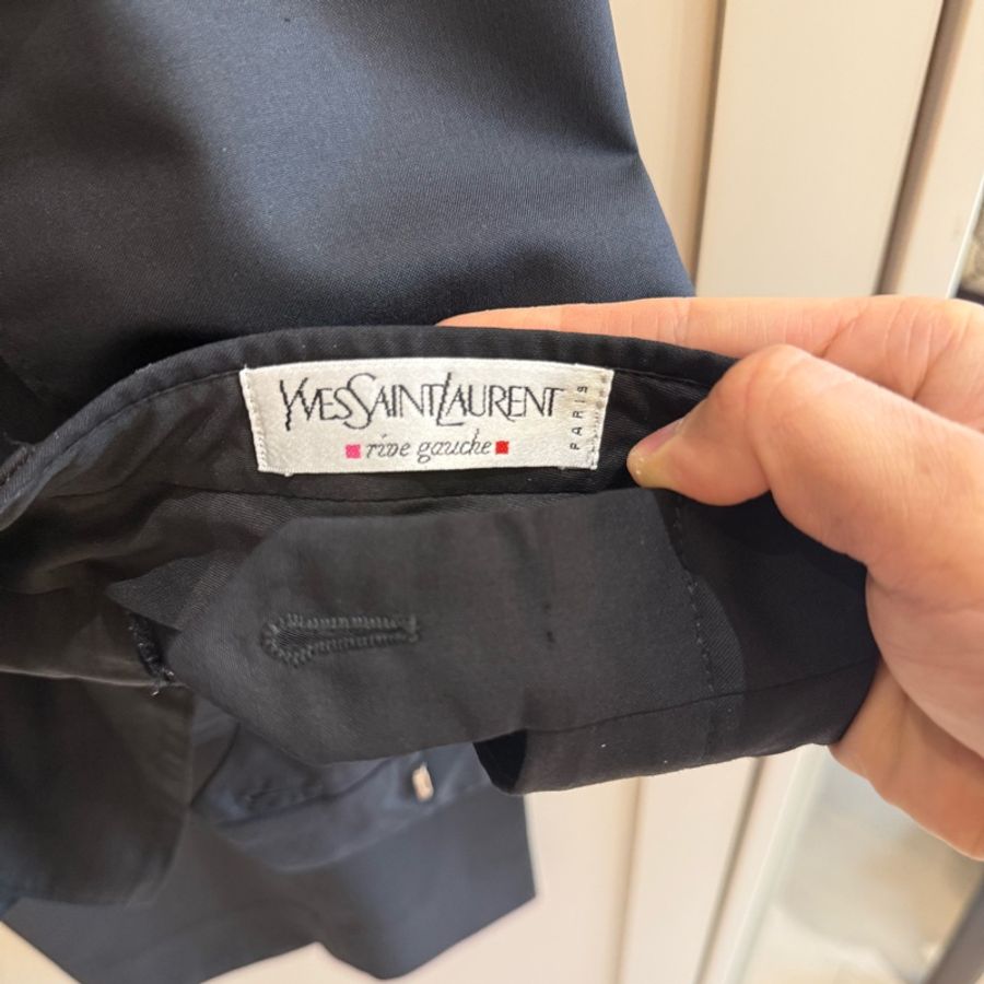 Saint Laurent 👍🏻YSL 黑色西褲，100%Real正貨-4