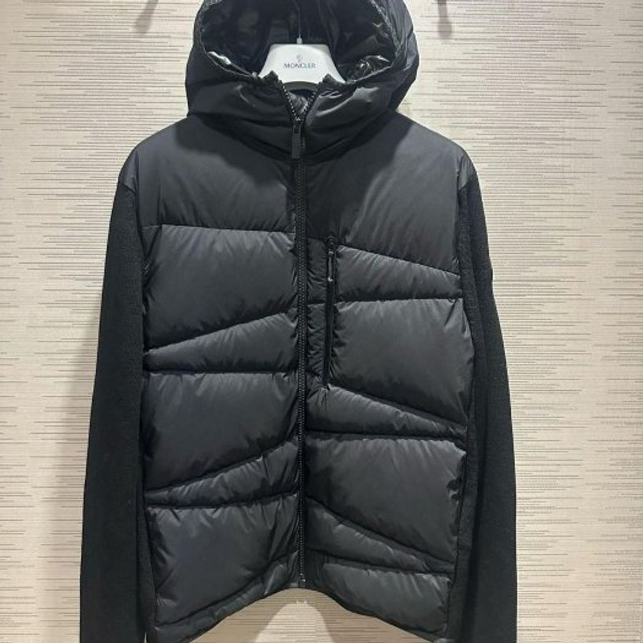 💎Han's house精品服飾💎moncler 拼接 羽絨 連帽 外套 可手水洗 現貨  L 原價48500-3