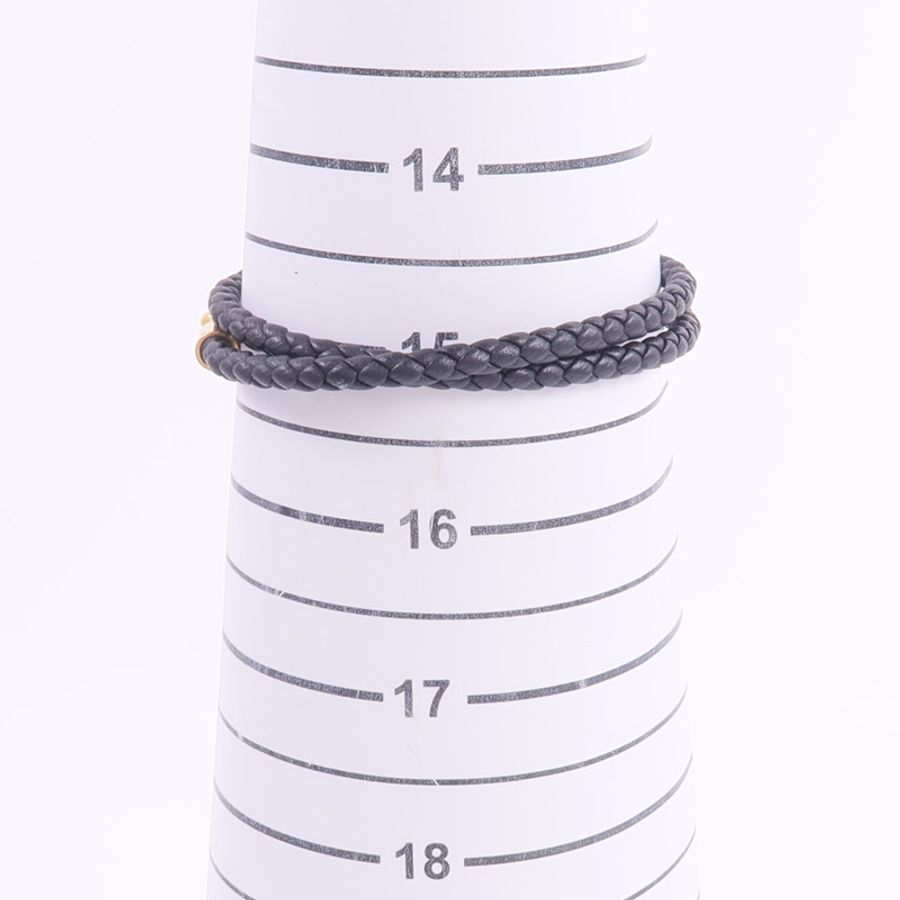 HERMES Swift皮革Roulis Double Tour Bracelet手帶Noir-8