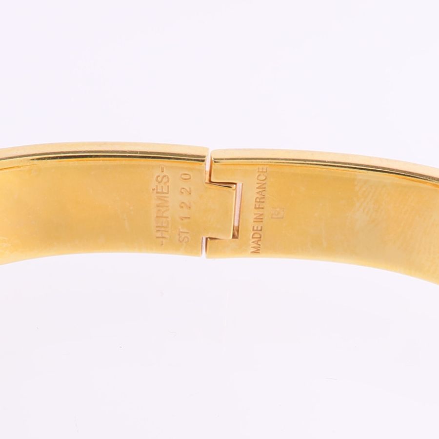 HERMES 金屬/琺瑯Clic Anneau Bracelet手鐲-6