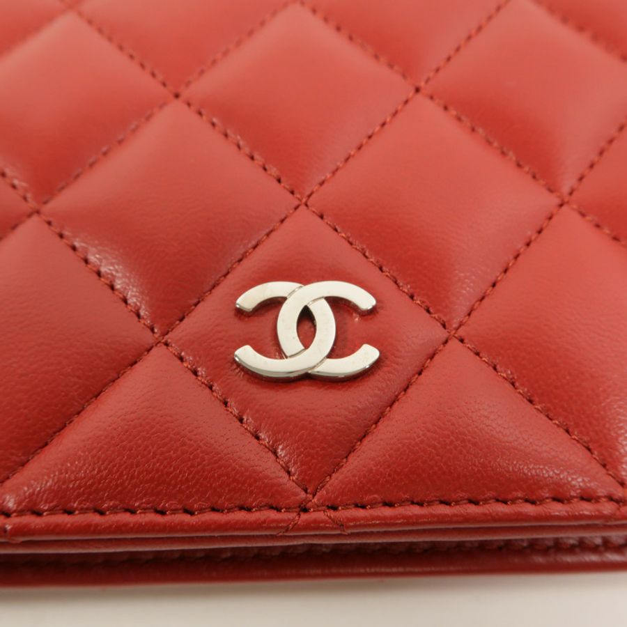CHANEL 羊皮皮革Long Wallet長錢包-12