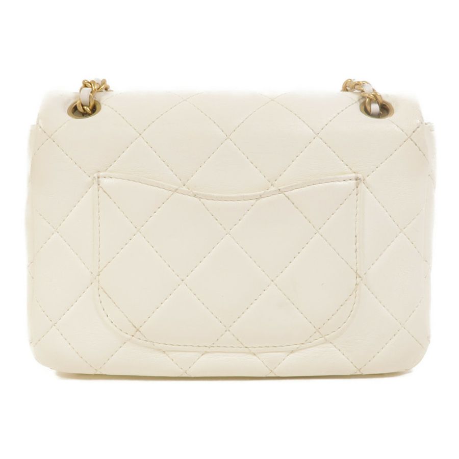 CHANEL 羊皮皮革Mini Flap Bag鏈帶肩背袋-1