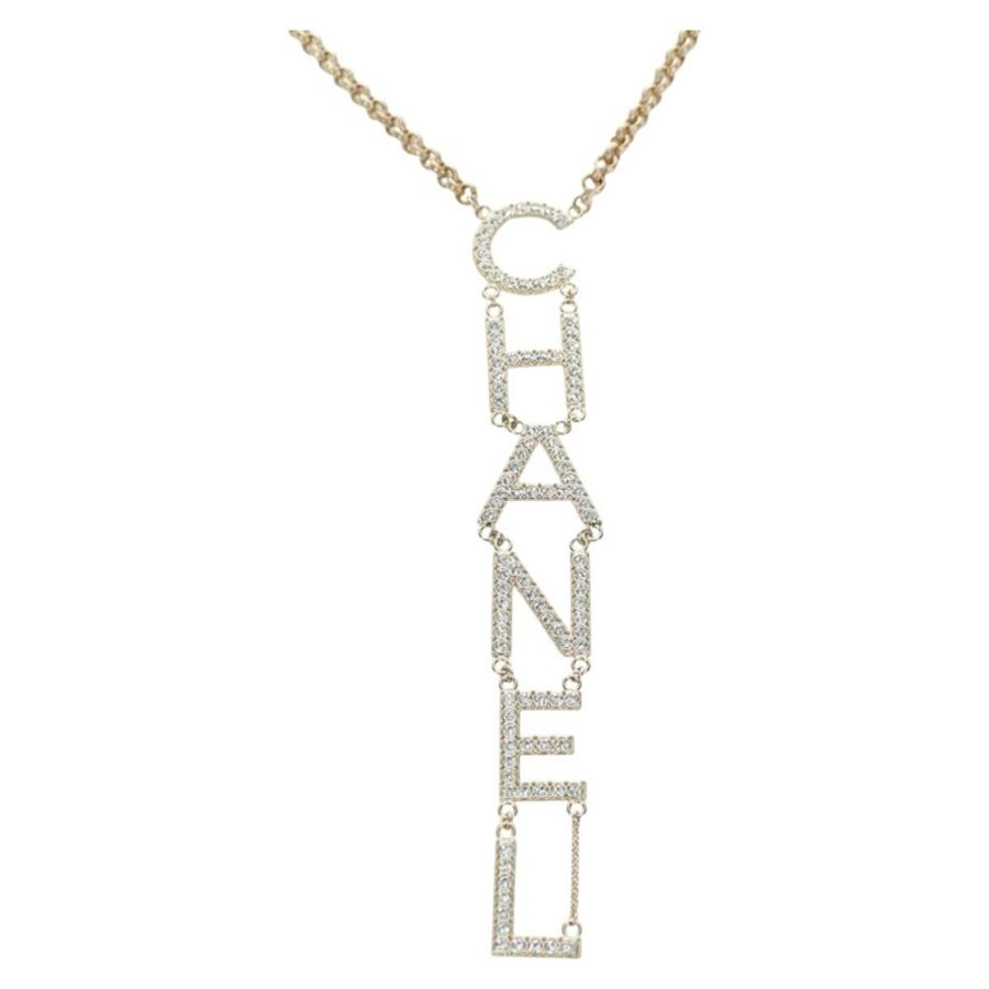 【日本直送】香奈兒 (CHANEL) 香檳金金屬 Logo 項鍊，CC 標誌，貨號 178801SM-0