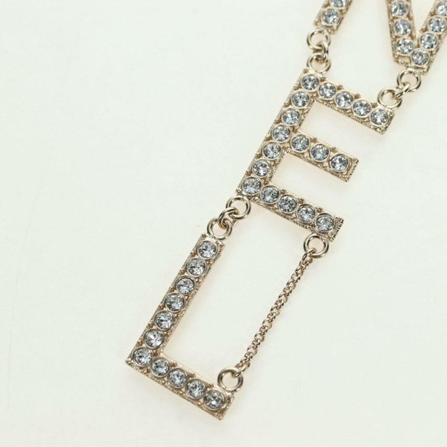 【日本直送】香奈兒 (CHANEL) 香檳金金屬 Logo 項鍊，CC 標誌，貨號 178801SM-2