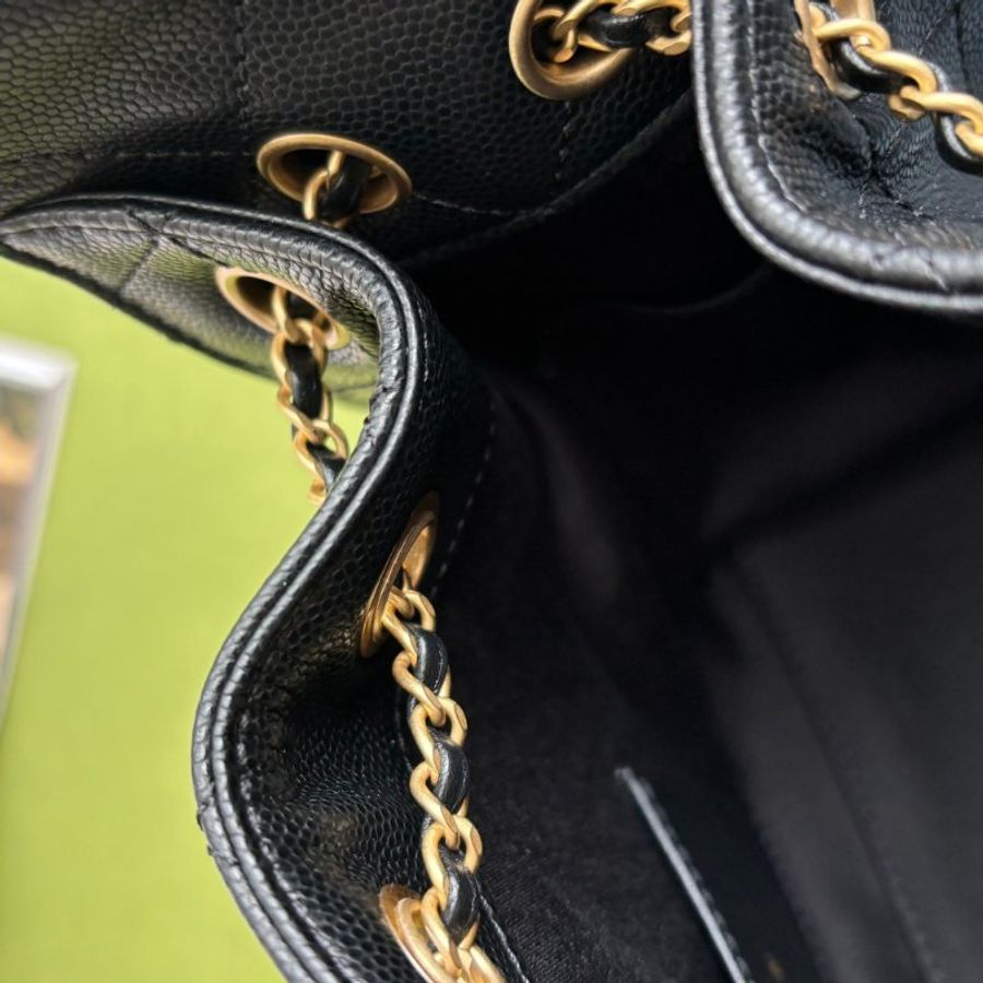 ::CHANEL:: 25 迷你包 AS5631 黑荔枝金釦25包 MINI HOBO 2025/26 Cruise-18