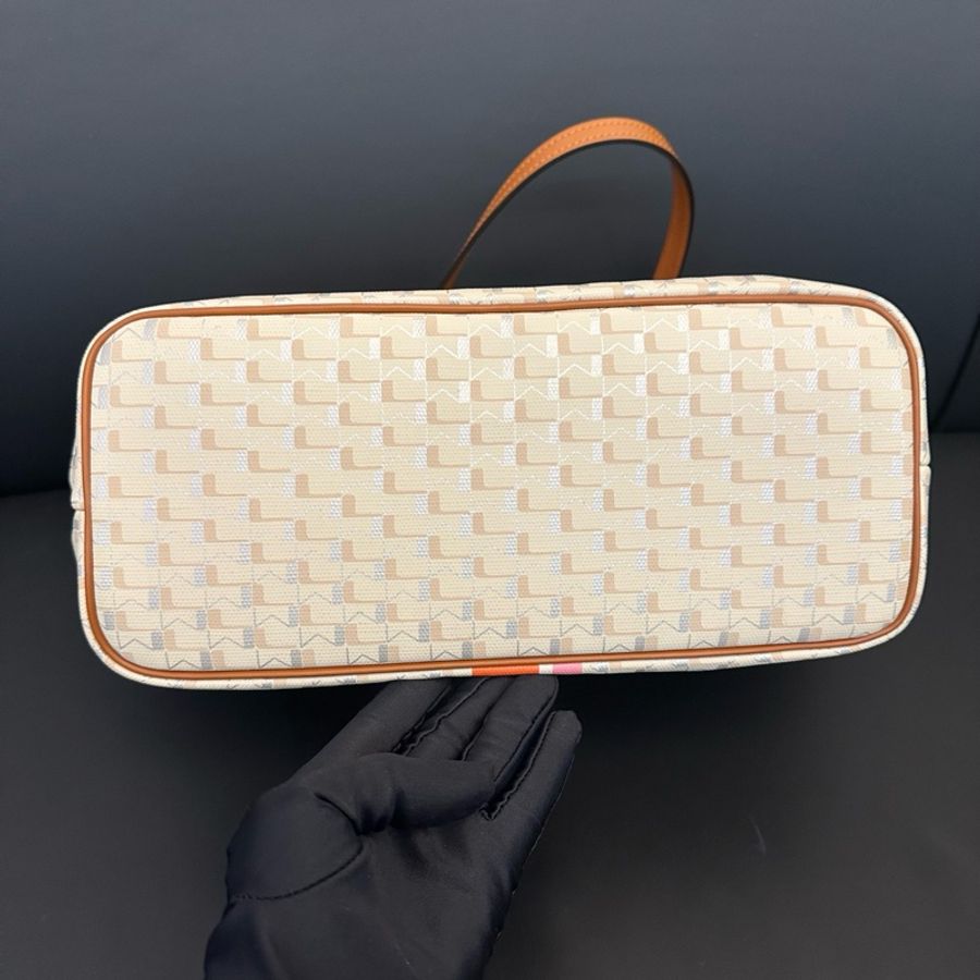 ✨ 99新🆕Moynat/莫奈小號彩色條紋托特購物袋單肩包 底長29cm❤️正品-4