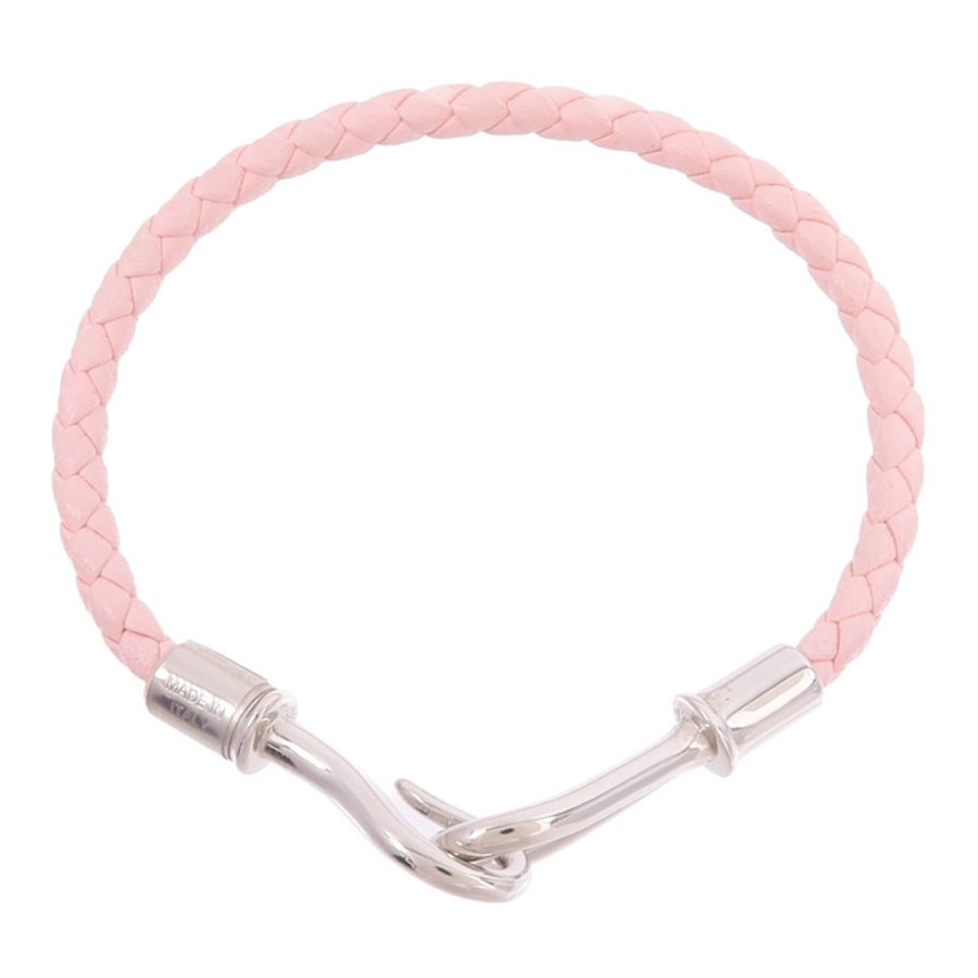 HERMES Swift皮革Jumbo H Bracelet手帶Rose Sakura-3
