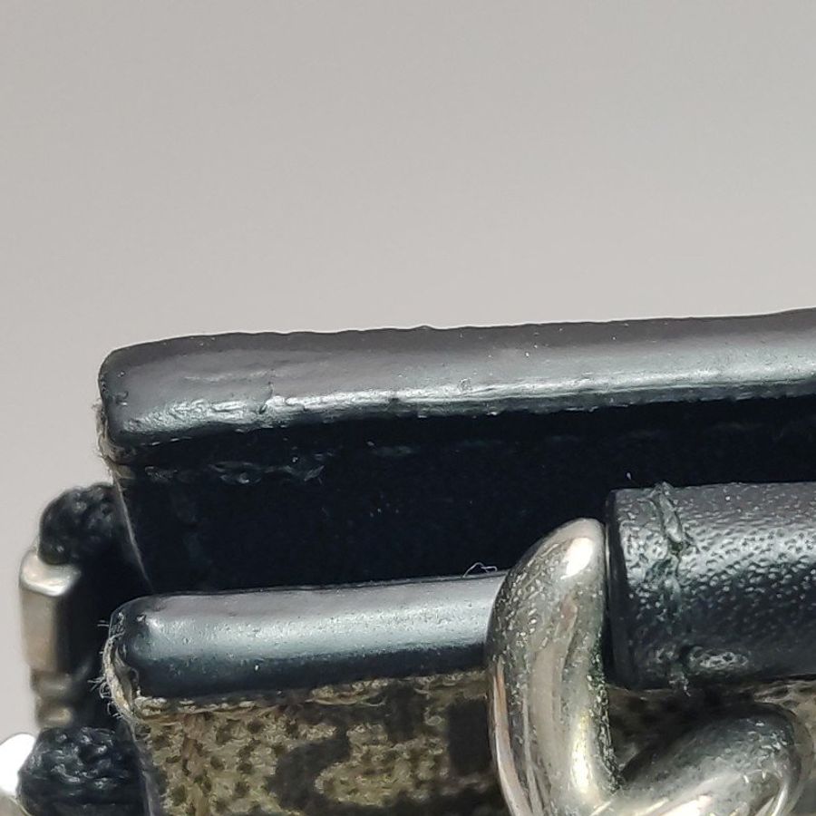 Gucci 牛皮虎頭雙G印花拉鍊手拿包-17
