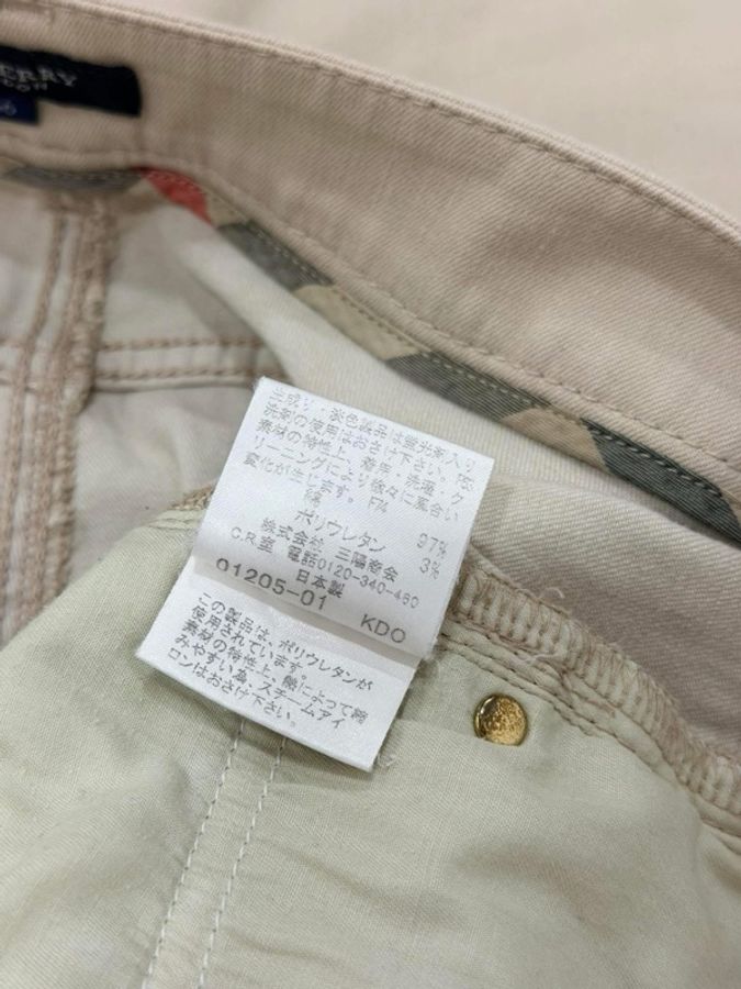BURBERRY 倫敦 休閒格紋口袋牛仔長褲-9
